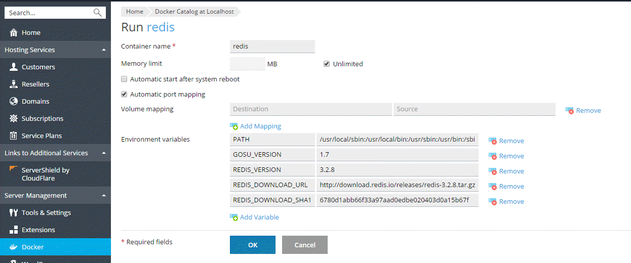 Docker_container_settings