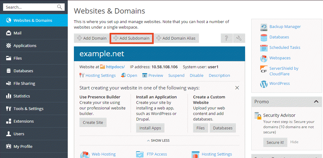 Add_subdomain
