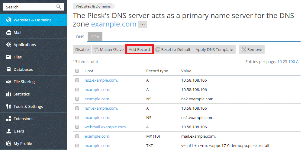 Add_DNS_record