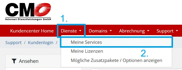 Öffnen Sie das